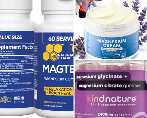 Holy Magnesium: Best Supplements for Sleep, Anxiety & Muscle Cramps 💤🏃‍♀️ cover photo collage