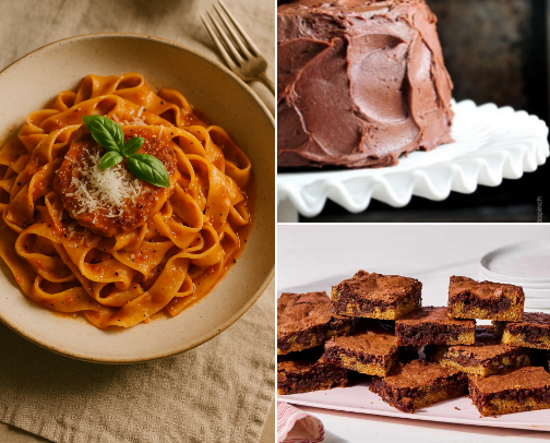 Recipes 🥞🍳🧁🥘 cover photo collage