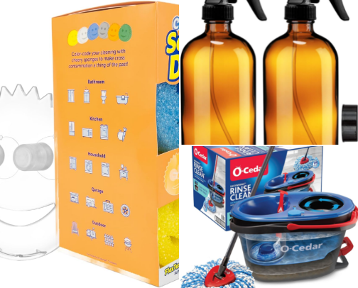 Top cleaning supplies for a spotless home- best products and reviews cover photo collage