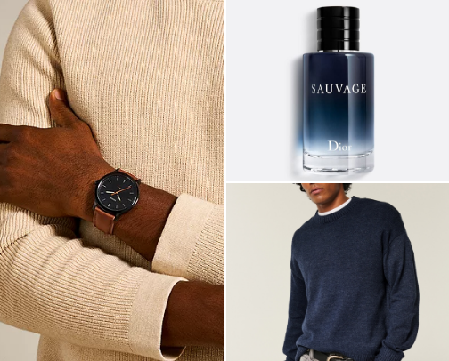 Christmas Gift Ideas for Him cover photo collage