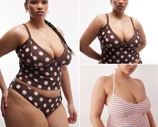 Plus Size swimwear cover photo collage
