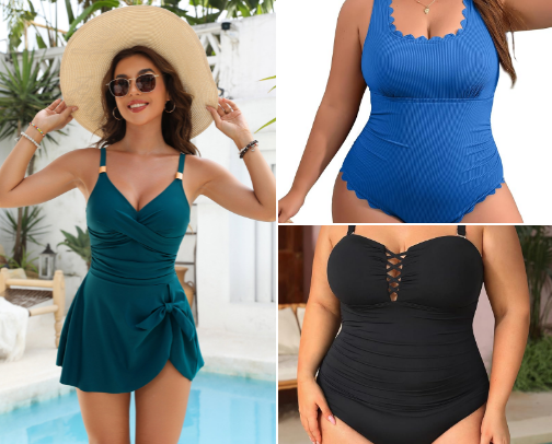 Plus Size Swimsuits for Summer☀️ cover photo collage