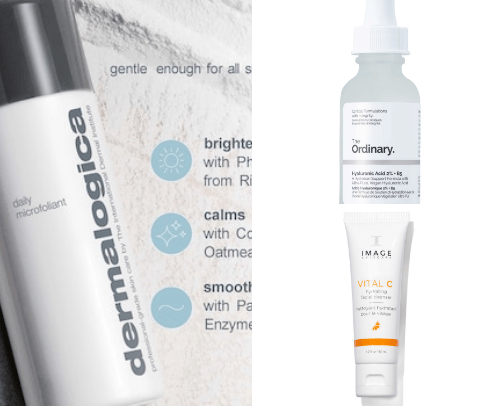 Skincare cover photo collage