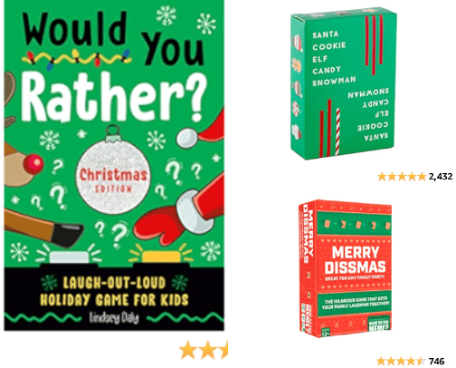 Fun Games for the Holiday Season cover photo collage