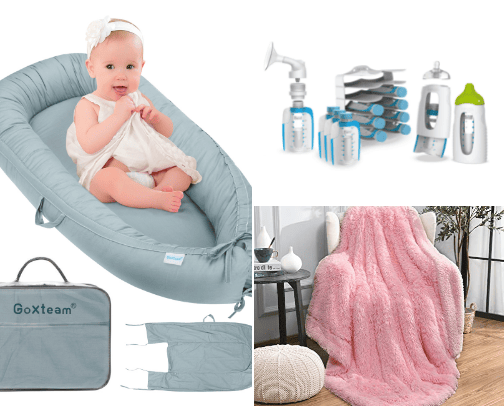 New mom's essentials cover photo collage