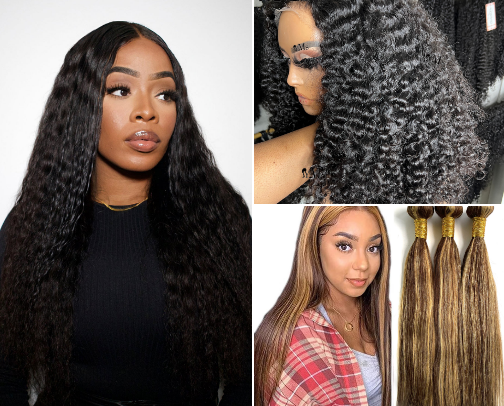 Best high quality human hair wigs ( very comfortable) cover photo collage