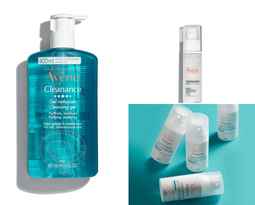 Skincare for acne-prone skin cover photo collage