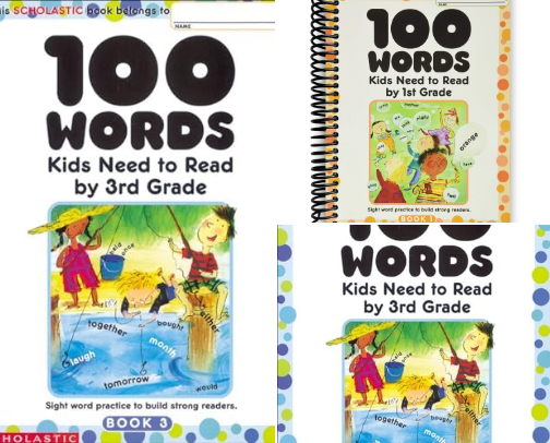 Download - Family resources for 100 Words Kids Need to Read by 1st Grade: Sight Word Practice to Build Strong Readers cover photo collage