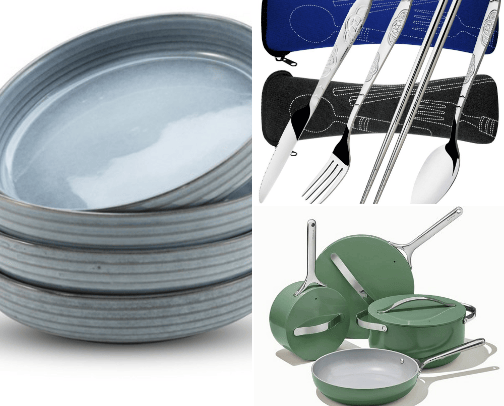 Kitchen items cover photo collage
