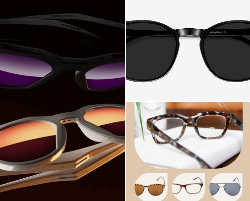 Sunglasses and eyewear cover photo collage