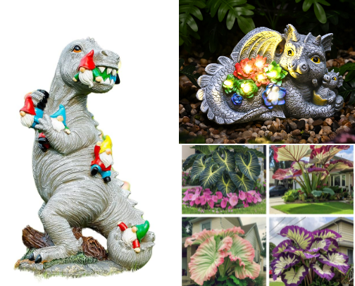 Yard decor cover photo collage