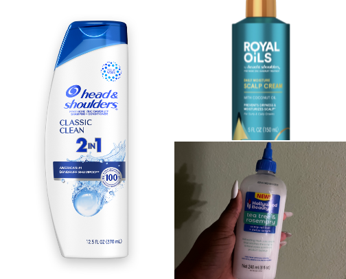 Dandruff girlies must haves cover photo collage