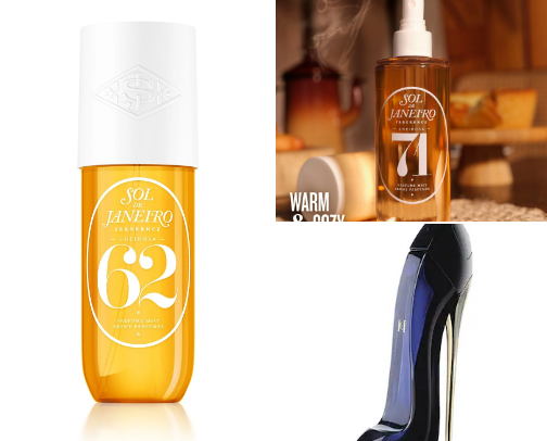 perfumes/ body mist cover photo collage
