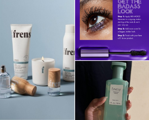 My favorite cruelty free + vegan skincare, makeup, and perfume ✨️ cover photo collage