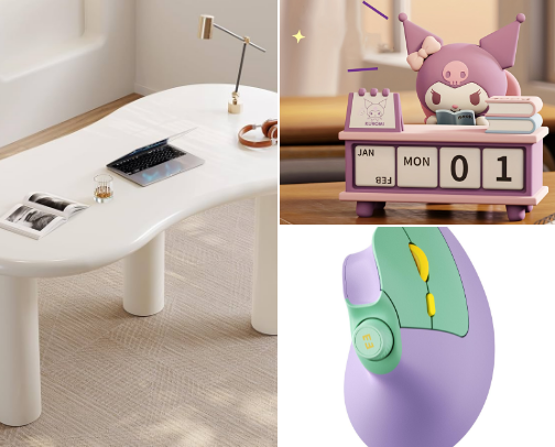 desk + pc gaming setup 🎮 cover photo collage