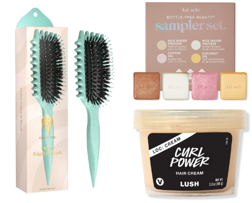 My 3B Curly Hair Essentials (Defined & Frizz Free) cover photo collage