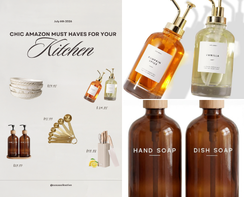 Chic Kitchen Essentials cover photo collage