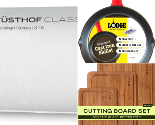 The "Buy Once, Cry Once" Kitchen Essentials cover photo collage