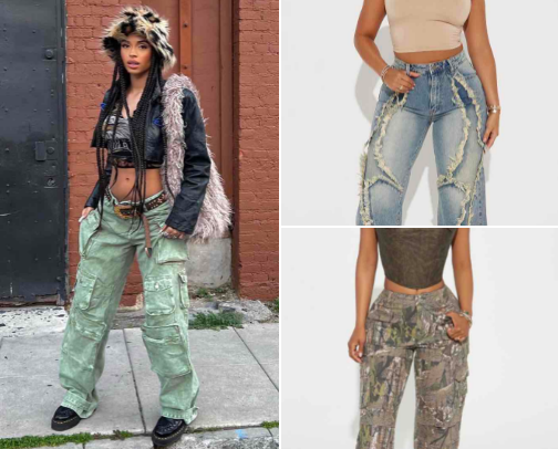 Baggy jeans cover photo collage