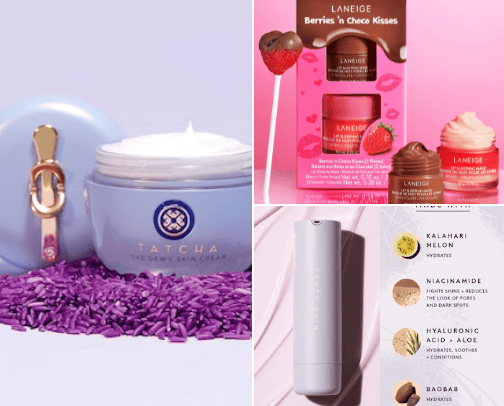 Skin care cover photo collage