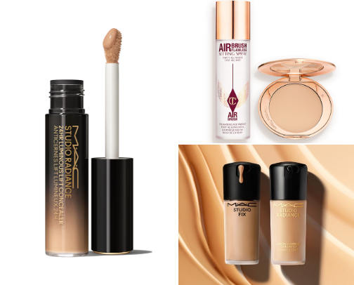 makeup brands/items!🤍 cover photo collage