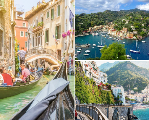 My favorite travel destinations in Europe cover photo collage