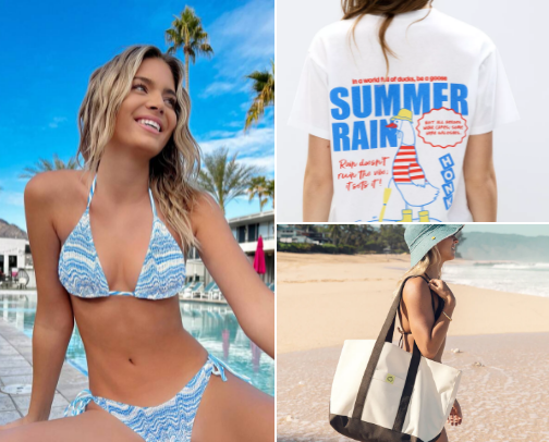 Sun’s out, style’s out. 👗🍉👙☀️⛱️ cover photo collage