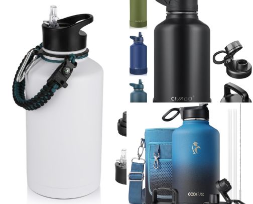 Top 10 Half Gallon Insulated Water Bottles cover photo collage