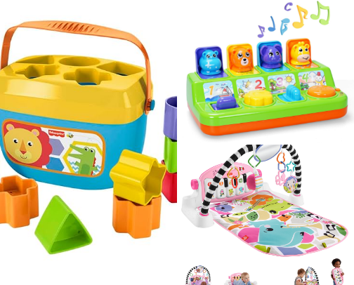 Best toys to keep your baby engaged! cover photo collage