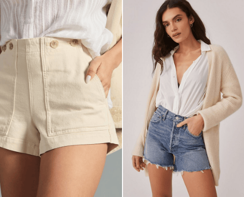 Shorts for warm day cover photo collage