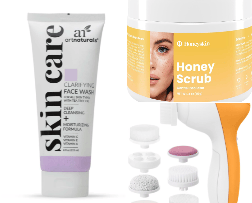Skin care Finds cover photo collage