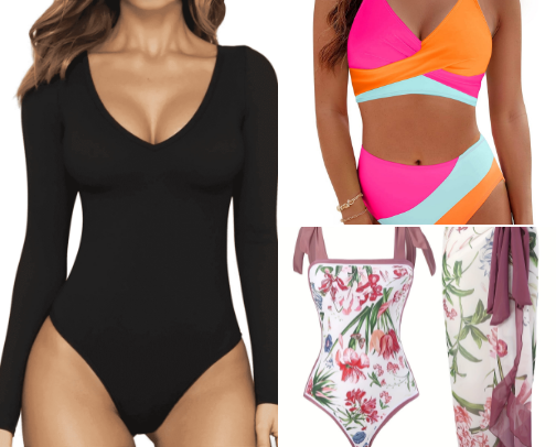 My favorite SWIMWEAR  picks for your . . . Wow! Summer body cover photo collage
