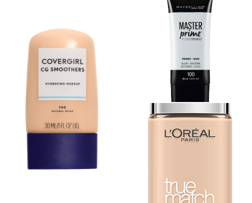 Make up products cover photo collage