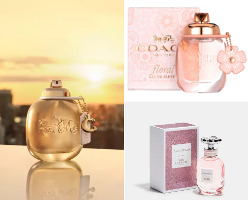 Luxury Scents: Coach Collection cover photo collage