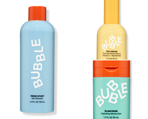 My Fav Bubble skincare products cover photo collage