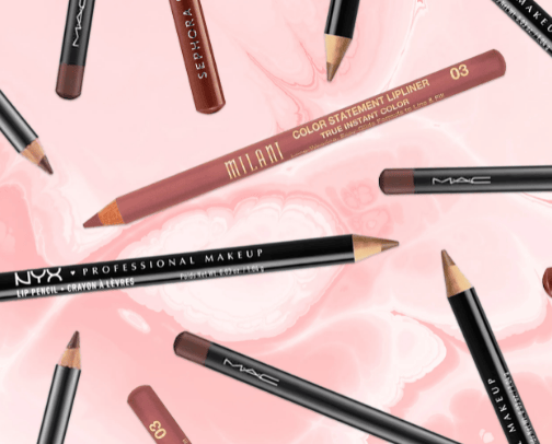 Lip pencils/liners cover photo collage
