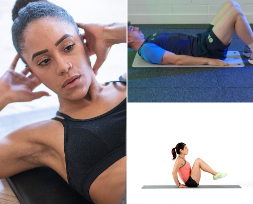 Trusted ab workout for that toned hourglass body ⏳ cover photo collage