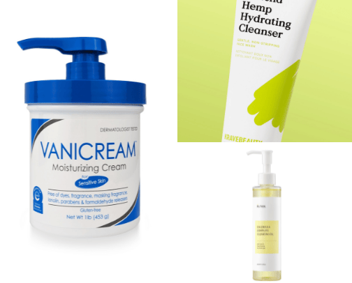 skincare that helped my acne cover photo collage