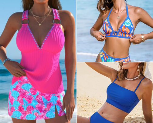 Sunkissed Stylish Swimsuits cover photo collage