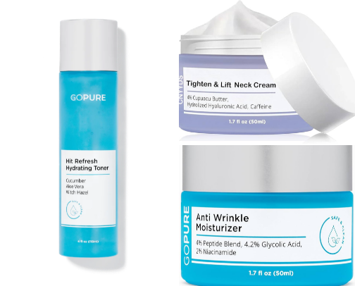 Skin care cover photo collage