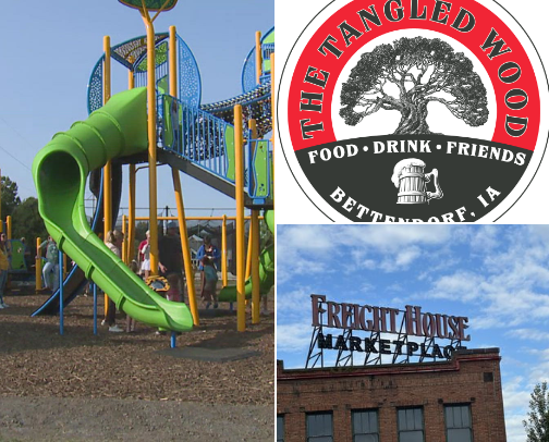 local things to do - quad cities IA cover photo collage