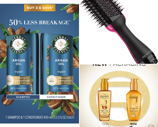 Hair products ❤️ cover photo collage