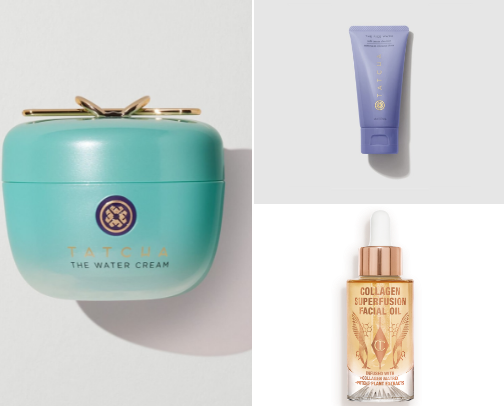 Skincare products I love cover photo collage