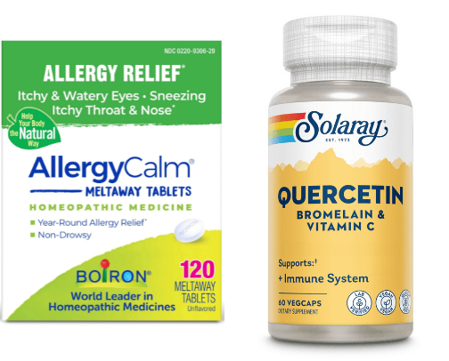 Natural Allergy Symptom Relief cover photo collage