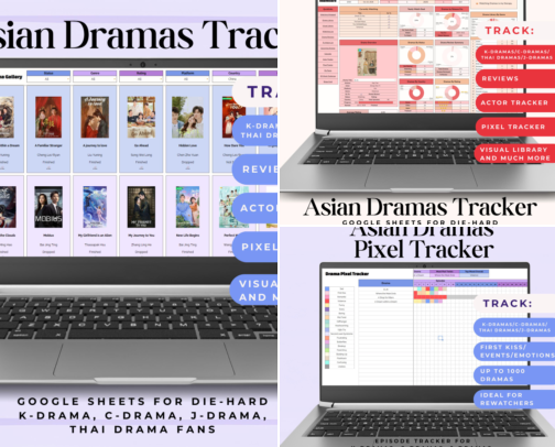 K-Drama/C-Drama Trackers cover photo collage
