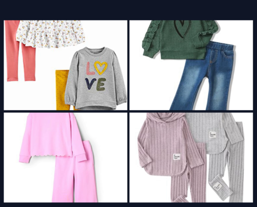 Trendy Looks for Little Fashionistas cover photo collage