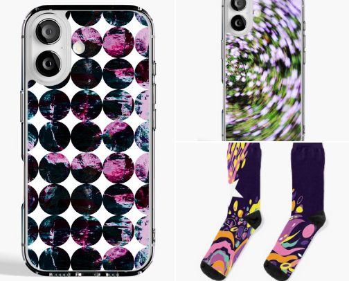 REDBUBBLE.com AND TEEPUBLIC.com NICE THINGS. cover photo collage