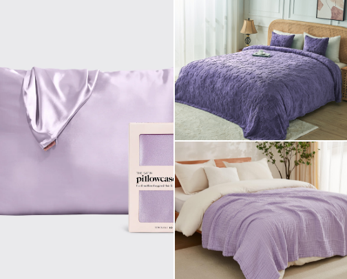 The BEST bedding for a cozy bed cover photo collage