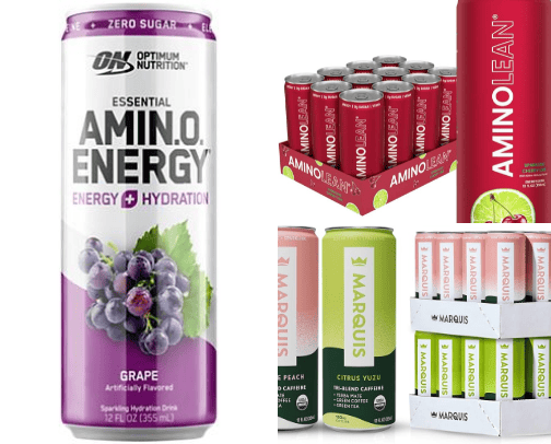 Low Calorie/Low Sugar Energy Drinks cover photo collage