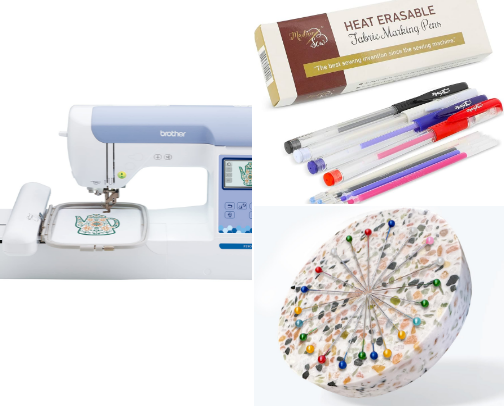 Machine Embroidery Essentials: Keep Your Threads Untangled and Your Sanity Intact cover photo collage